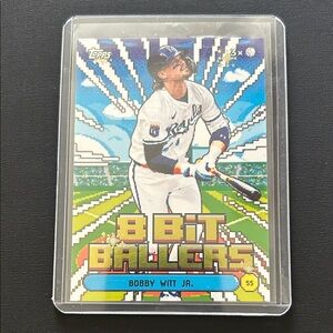 Topps 8-Bit Ballers Bobby Witt Jr. Card - Blue/White/Yellow